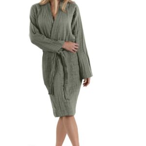 Μπουρνούζι Supreme Khaki + Πουγκί Καλλυντικών