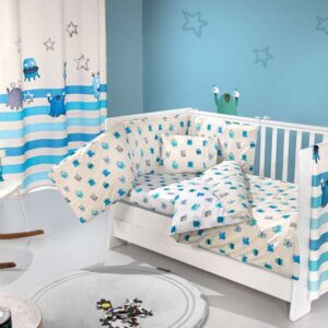 Σετ 3τμχ. Βρεφικά Σεντόνια Monsters Blue