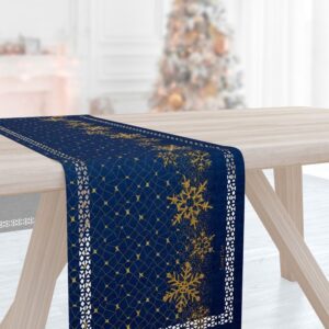 Χριστουγεννιάτικη Τραβέρσα 2031 Blue Laser Cut