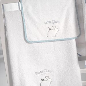Σετ 2τμχ. Βρεφικές Πετσέτες Lapin Blue