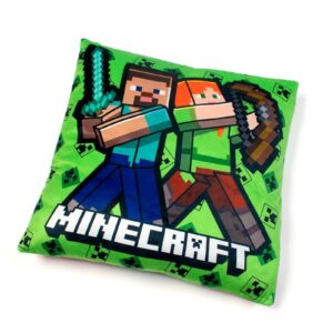 Βελούδινο Μαξιλάρι Mojang Minecraft 12 38X38 Light Green 100% Velboa