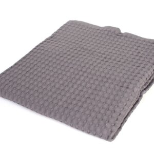 Κουβέρτα Πικέ bebe Μονόχρωμη 325 gr/m² 85x110 Grey 100% Cotton