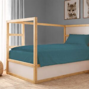 Κουβέρτα Πικέ Μονόχρωμη 325 gr/m² 165x270 Petrol 100% Cotton