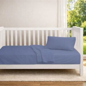 Κουβέρτα Πικέ bebe Μονόχρωμη 325 gr/m² 125x150 Classic Blue 100% Cotton