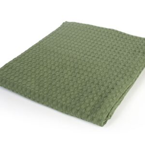 Κουβέρτα Πικέ bebe Μονόχρωμη 325 gr/m² 85x110 Olive 100% Cotton