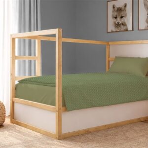 Κουβέρτα Πικέ Μονόχρωμη 325 gr/m² 165x270 Olive 100% Cotton