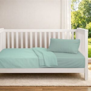 Κουβέρτα Πικέ bebe Μονόχρωμη 325 gr/m² 125x150 Mint 100% Cotton