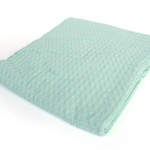 Κουβέρτα Πικέ bebe Μονόχρωμη 325 gr/m² 85x110 Mint 100% Cotton