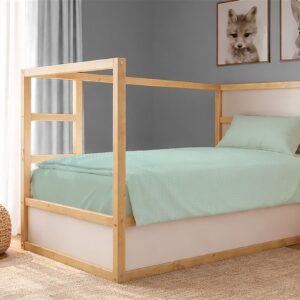 Κουβέρτα Πικέ Μονόχρωμη 325 gr/m² 165x270 Mint 100% Cotton