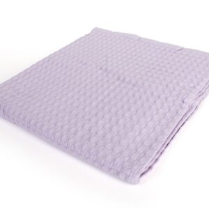 Κουβέρτα Πικέ bebe Μονόχρωμη 325 gr/m² 85x110 Pastel Lilac 100% Cotton