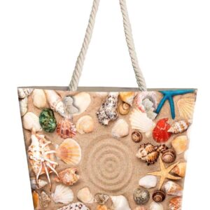 Τσάντα Θαλάσσης Seashells 19 40X45 Digital Print 100% Polyester - Image 1