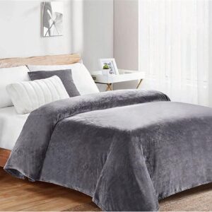ΚΟΥΒΕΡΤΑ CORAL FLEECE Polyester 220X240 Μονόχρωμη 06 Grey