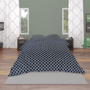 ΠΑΠΛΩΜΑ ΕΜΠΡΙΜΕ Windows 175 220X240 Dark blue-White Cotton 100%