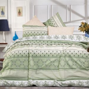 ΠΑΠΛΩΜΑ ΕΜΠΡΙΜΕ Καλλιπάτειρα 334 160X240 L.Green-Olive Cott/Pol 70/30
