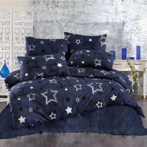 ΠΑΠΛΩΜΑ ΕΜΠΡΙΜΕ Γαλαξίας 307 160X240 Dark Blue 70/30 Cott/Pol