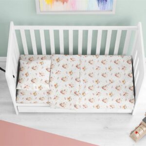 ΠΑΠΛΩΜΑ ΕΜΠΡΙΜΕ bebe Unicorn 209 120X160 White-Salmon Cotton 100%