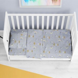 ΠΑΠΛΩΜΑ ΕΜΠΡΙΜΕ bebe Sweet Dreams 552 120X160 Grey 100% Cotton