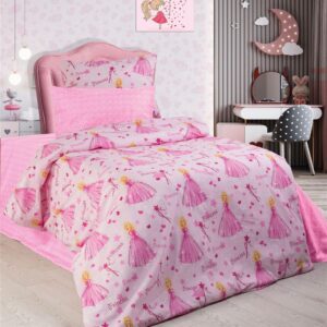 ΠΑΠΛΩΜΑ ΕΜΠΡΙΜΕ kids Princess 392 160X240 Pink 70/30 Cott/Pol