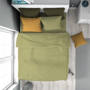 Πάπλωμα Solid 504 160X240 Olive 100% Cotton