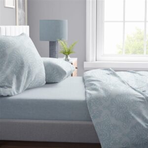 Πάπλωμα Εμπριμέ Άρτεμις 705 220X240 Light Blue-Grey 100% Cotton