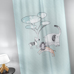 Βρεφική Κουρτίνα Zootopia Aqua Grey