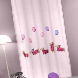 Κουρτίνα Soft - Touch Pet Fuchsia με Τρουκς