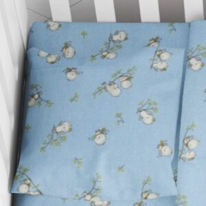 ΜΑΞΙΛΑΡΟΘΗΚΗ ΕΜΠΡΙΜΕ bebe Birds 14 35X45 Sky blue Flannel cotton 100%