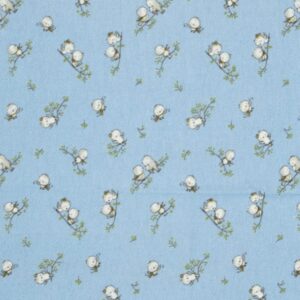 ΣΕΝΤΟΝΑΚΙ ΛΙΚΝΟΥ bebe Birds 14 80X110 Sky blue Flannel cotton 100%
