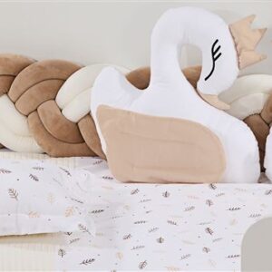 Πάντα Πλεξούδα bebe Velvet 21 Μήκος 220 cm White-Golden Beige 100% Polyester - Image 1