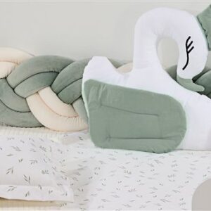 Πάντα Πλεξούδα bebe Velvet 22 Μήκος 220 cm White-Green 100% Polyester - Image 1