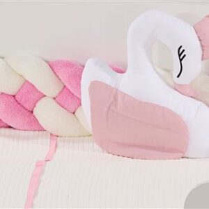 Πάντα Πλεξούδα bebe Wellsoft 50 Μήκος 220 cm White-Pink 100% Polyester