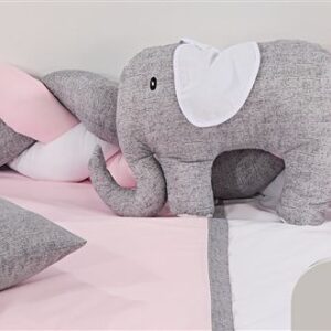 Πάντα Πλεξούδα bebe Τρίχρωμη 29 Μήκος 220 cm Grey-Pink 65/35 Cott/Pol